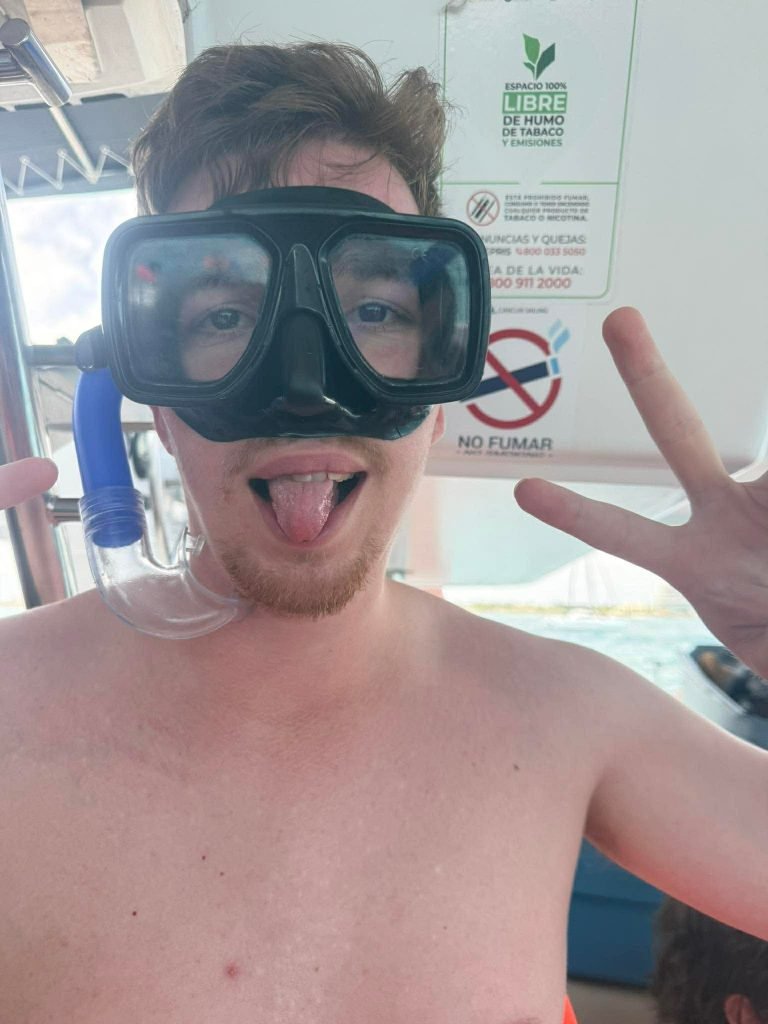 This image is of me about to go snorkelling