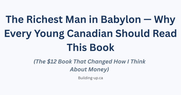 Featured image for The Richest Man in Babylon book review blog post with text overlay on a light background
