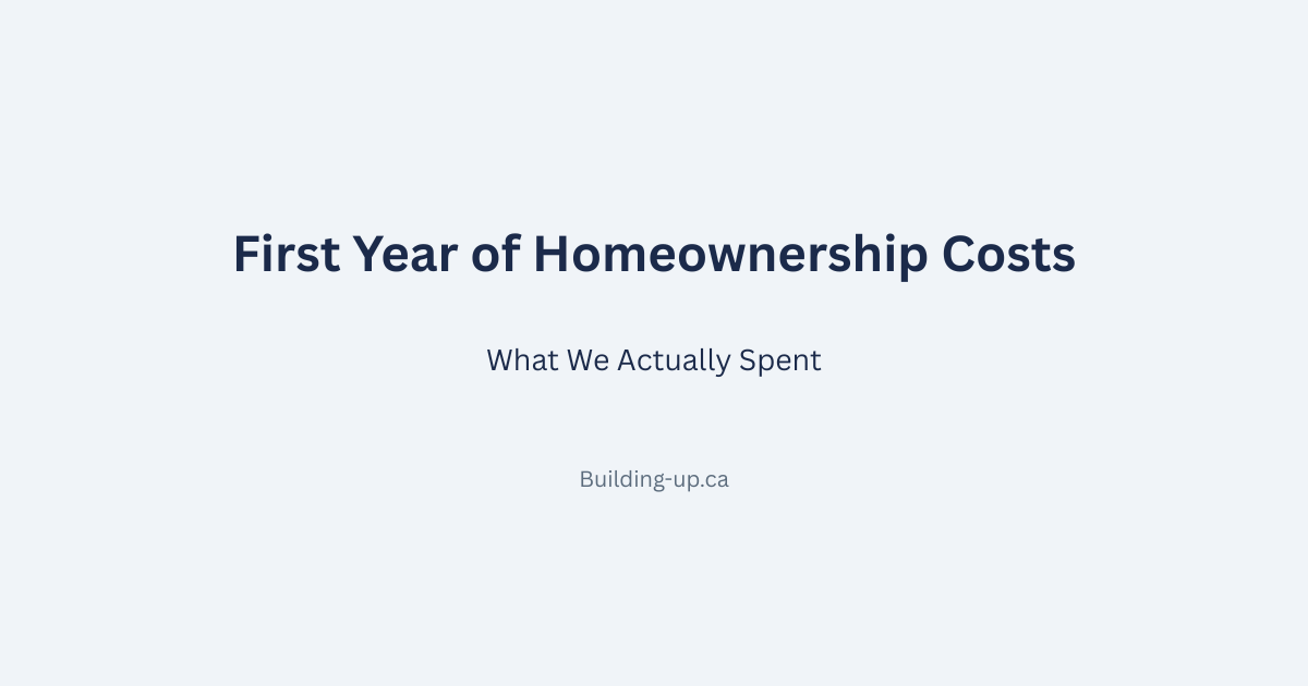 Hero image for blog post "First Year of Homeownership Costs: What We Actually Spent"